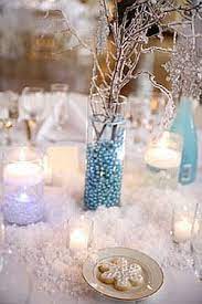 The christmas tree is finally down and the last remaining holiday decorations have been lovingly packed away. The Centerpiece That Inspired Me Just Need To Find Fake Snow Fake Snow Down The Aisle Snow Christmas Decorations Holiday Centerpieces Wedding Themes Winter