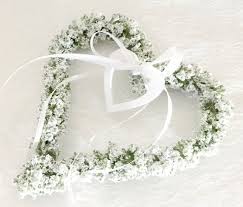 Schleierkraut Herz Gypsophila Hochzeitsdeko Stuhldeko Turschmuck Tischdekoration Autoschmuck Kranz Hochzeit Wedding Gypsophila Decor