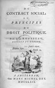 Rousseau, al comenzar el libro seala: Vom Gesellschaftsvertrag Oder Prinzipien Des Staatsrechtes Wikipedia