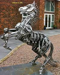 Metal Animal Art Garden Sculpture Horse Dog Bird Dragon Dinosaur Eagle Lion Bear Wild Boar Deer B Metal Tree Wall Art Scrap Metal Art Metal Art Welded