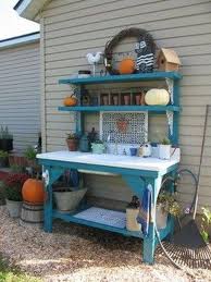 48 Creative Potting Bench Plans To Organized And Make Gardening Work Easy En 2020 Jardinage Bancs D Empotage Evier De Jardin