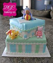 Winnie The Pooh Baby Shower Cake Bear Baby Shower Cake Baby Shower Cakes Baby Shower Desserts Boy
