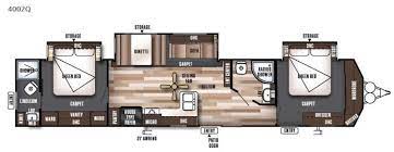 New 2017 Forest River Rv Wildwood Dlx 4002q Destination Trailer Travel Trailer Floor Plans Rv Living Full Time Forest River Rv
