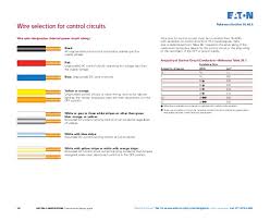 control wiring color code chart diagram schematic