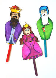 Color In Purim Puppets Puppets Purim Craft Stick Crafts