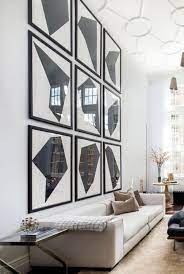 Pin By Gabriela Valenzuela On Art High Ceiling Living Room Tall Wall Decor Living Room Art