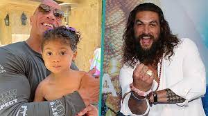 Dwayne johnson reveals new look at huge dc movie black adam. Dwayne The Rock Johnson S Daughter Freaks Out For Birthday Video From Jason Momoa As Aquaman Access