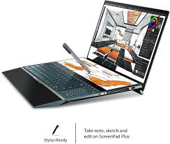 Best deals on asus 4k laptop. Buy Asus Zenbook Pro Duo Ux581 Laptop 15 6 4k Uhd Nanoedge Touch Display Intel Core I7 10750h 16gb Ram 1tb Pcie Ssd Geforce Rtx 2060 Screenpad Plus Windows 10 Pro Celestial Blue Ux581lv Xs74t