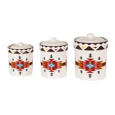 Airtight seals, such as glass canister sets with rubber gaskets, can prolong freshness, prevent leaks and protect food from bugs and bacteria. Del Sol Aztec 3 Pc Kitchen Canister Set