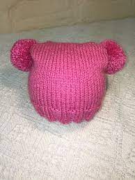 Easy Pompom Teabag Hat Free Knit Pattern By Cygnet Yarns Ltd Hat Pattern Hat Knitting Patterns Hat Patterns Free