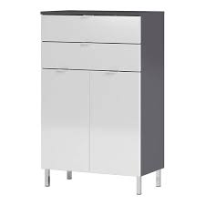 Bad hängeschrank weiß badschrank holz mehrzweckschrank wandschrank schrank 4142. Badmobel Seitenschrank Macul 01 Badschrank In Graphit Und Hochglanz We