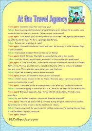 At The Travel Agency English For Tourism Travel English Travel Agency