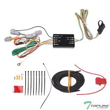 Do not nick or skin the wires anywhere other than at the ends being connected. Topline Autopart Trailer Tow Hitch 4 Way Flat Wiring Harness T Connector For 10 17 Hyundai Tucson Buy Online In Bermuda At Bermuda Desertcart Com Productid 159248465