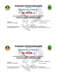 Maybe you would like to learn more about one of these? Piagam Penghargaan Kelompok