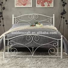 Stylewell dorley farmhouse white metal full bed (57.87 in w. Wrought Iron Bed With Metal Slat System Matte White Powder Coating Full Size Buy Iron Bed White Iron Bed Wrought Iron Bed Product On Alibaba Com