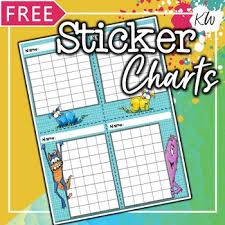 Free Sticker Charts For Speech Therapy 8 Monster Theme Designs