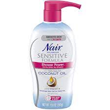 This makes the hair growth more rapid and leads to healthy hair and scalp. Nair Shower Power Sensitive Formula Coconut Oil Vitamin E Hair Remover 12 6 Oz Amazon De Beauty
