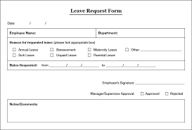 Simple Leaves Application Form Template Excel Template With Employee Leave Form On Leave Form Template In Application Form Word Template Time Off Request Form