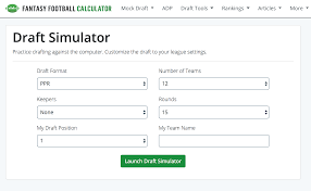 An nfl fantasy football mock draft is the best way to prepare for your real fantasy football draft. How To Use The Draft Simulator Fantasy Football Calculator Knowledge Base
