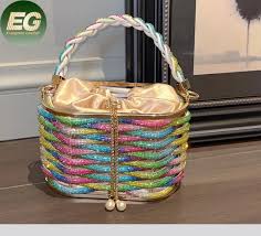 Túi tối Eb1629 Ugals Designer cho nữ váy nữ màu vàng Túi ly hợp tùy chỉnh  sang trọng ABS quà Giáng sinh chuyển màu