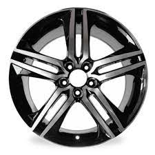 Amazon.com: 19 New Single 19x8 Alloy 5 spoke Wheel for Honda Accord 2016  2017 Machined Black OEM Design Replacement Rim : Automotive