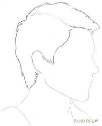Rfa How To Draw Short Hair From The Side View 3 Short Hair Drawing Drawings Side Face Drawing
