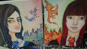 Would you like to have a cute portrait of your pet as a wizard? Hope you  like this portrait I did of Maximus, he's a Dogwarts student and got sorted  in Gryffindor!