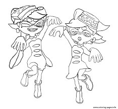 Printable splatoon squid coloring page. Splatoon Coloring Pages Coloring Home