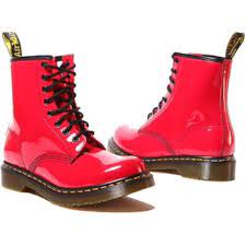 Check spelling or type a new query. Dr Martens Cherry Red Patent Boots Patent Leather Boots Metallic Ankle Boots