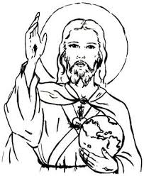 Imagen del sagrado corazón de jesus. Coloring Pages Catholic Coloring Christ The King
