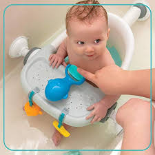 Let him play in it without water. Summer My Bath Seat With Toys Baby Bathtub Seat For Sit Up Bathing With Backrest Support Plus Fun Bath Toys Easy To Set Up Remove And Store With Secure Suction Cups