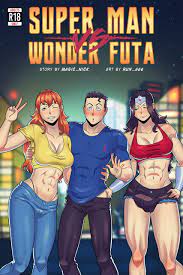 Super Man VS Wonder Futa (Justice League) [Run 666] Porn Comic -  AllPornComic