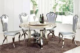 Hayosnfo round dining table with glass top, glass dining table, modern leisure table with wood legs, coffee table for kitchen dining room & living room. Modern Dining Table Set Glass Round Dining Table With Rotating Centre China Dining Table Dining Set Made In China Com