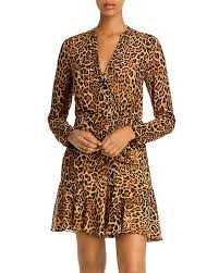 kirk leopard print mini dress