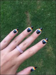 150 Matte Black Coffin Nail Ideas Trend In Cool 2019 44 Homeinspirationss Com Rainbow Nails Stylish Nails Trendy Nails