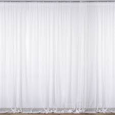 Tension curtain rod in white. 5ft X 10ft Fire Retardant Sheer Floral Lace Premium Curtain Panel Backdrops