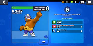 El primo leaps into the air and creates a shockwave when he hits the ground. El Primo Characters In Brawl Stars Brawl Stars Guide Gamepressure Com
