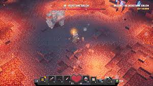 Arm swipe when the player gets in range, it swings one of its arms across to attack, dealing heavy damage and high knockback. Minecraft Dungeons Redstone Golem Boss Guide Segmentnext