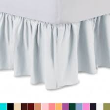 Юбка для кровати new 1pc solid plain bed dressing ruffle skirt 20 inch drop 5 layered in 4 sizes. Split Corner Bed Skirt Shopbedding Com