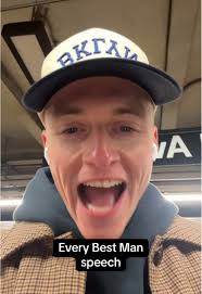 Nice of him to clarify to the family that he’s not a real brother…just so  they don’t get confused #bestman #weddingspeech