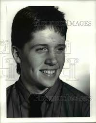 1988 Press Photo Bob Graney, St. Edward Hockey player