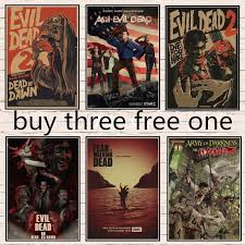 Unique army of dead posters designed and sold by artists. Army Of Darkness Evil Dead Retro Art Wall Home Decoration Movie Poster Wall Stickers Wall Stickers Aliexpress