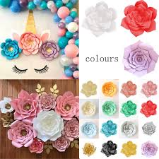 Large paper wall flowers diy. 2020 Paper Flower Backdrop Wall Large Rose Flowers Diy Wedding Party Decor 30cm Artificial Dried Flowers Aliexpress
