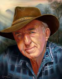 Portrait painting of a Saurus crane in digital art