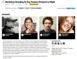 If you're attending SXSW 2020, come to our workshop, "Branding by Day,  Passion (Projects) @ Night"