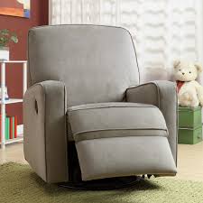 Colton Gray Fabric Modern Nursery Swivel Glider Recliner Chair Swivel Glider Recliner Glider Recliner Glider Recliner Chair