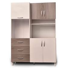Muebles de cocina, interiores de placard, vestidores, muebles de diseno exclusivo. Mueble Cocina Maximo 5 Puertas Gris Blanco