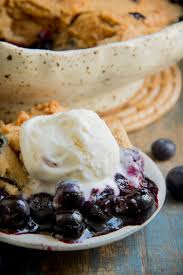 Healthy low calorie clean eating . Low Carb Old Fashioned Blueberry Cobbler Recipe Simply So Healthy