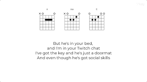 Ukulele chords and tabs for your new boyfriend by wilbur soot. Wilbur Soot Your New Boyfriend Annotated Chord Chart With Lyrics Capo 3rd Fret Youtube
