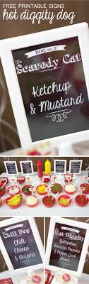 Free Printable Hot Dog Buffet Signs Big Dot Of Happiness Hot Dog Party Hot Dog Buffet Birthday Party Food